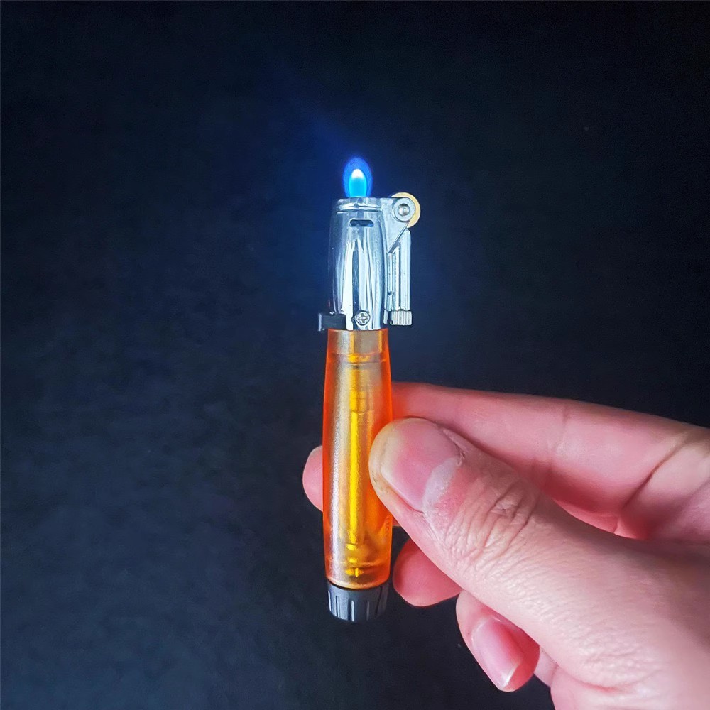 可定火 砂轮蓝火打火机软火小火文火打火机创意个性新奇特