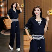 女2026新款 休闲运动套装 春秋宽松气质显瘦 高级感时尚 慵懒风韩版