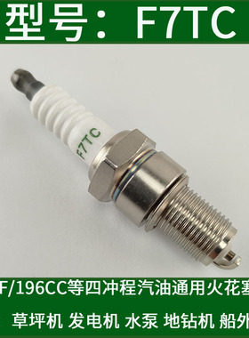 F7TC四冲程汽油168发电机火花塞196CC草坪机水泵船外机地钻零配件