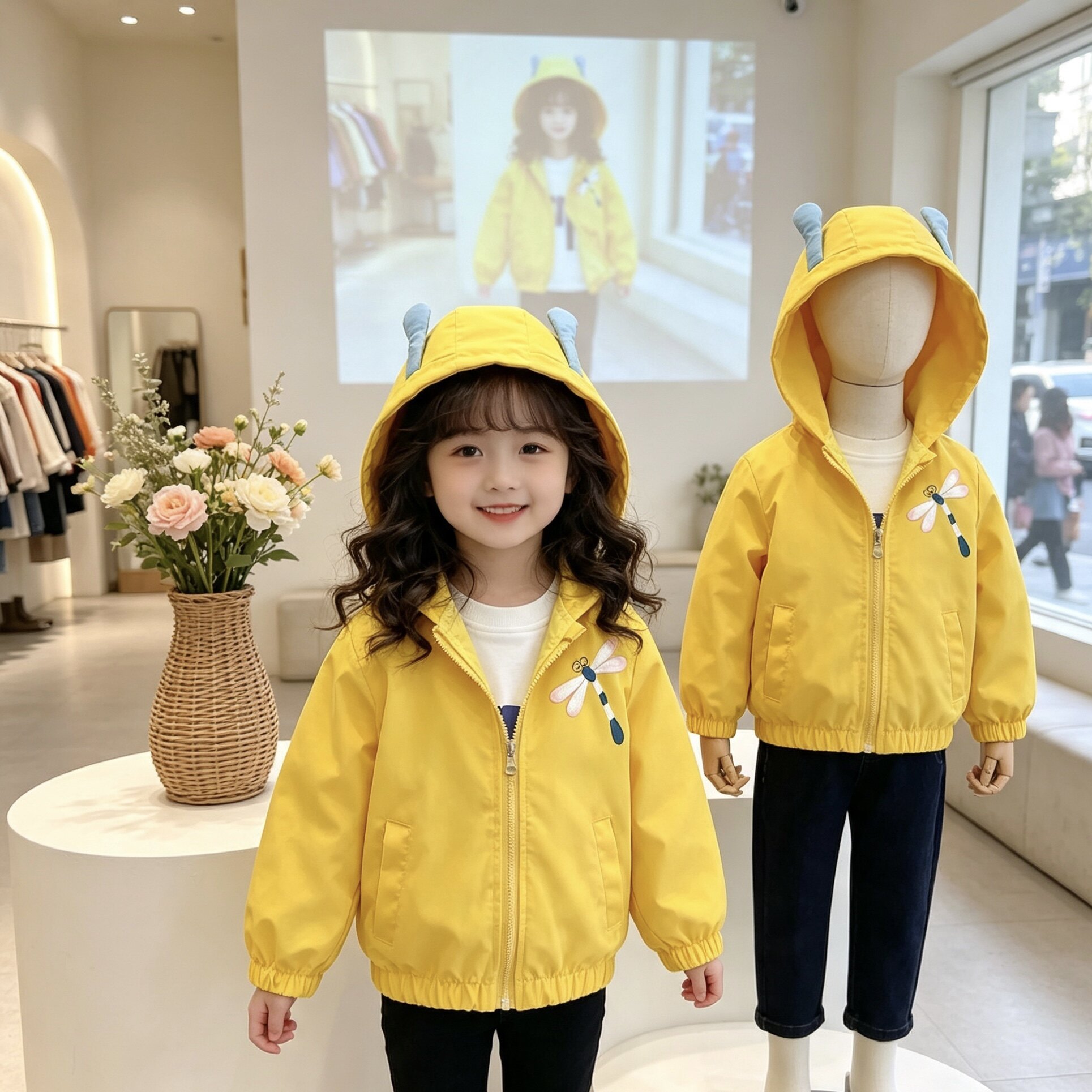 1210童装女童外套新款春秋儿风衣