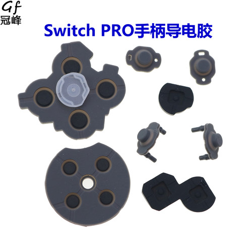 适用于Switch手柄胶垫 NS PRO导电胶整套十字键 ABXY按键胶皮配件