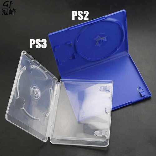 适用于PS2 PS3光碟盒 塑料光盘盒配件 PS2游戏光碟盒 DVD光碟盒子