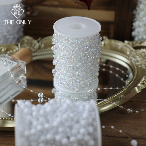 花艺珍珠链8+3圆珠薇艺