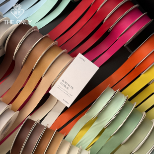 薇艺 花艺材料 消光丝带双面加厚哑光纯棉缎带花店鲜花蛋糕包装