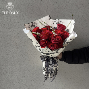 薇艺玫瑰诗集鲜花束包装 资材 纸浪漫情人节凡尔赛包花纸牛皮纸包装