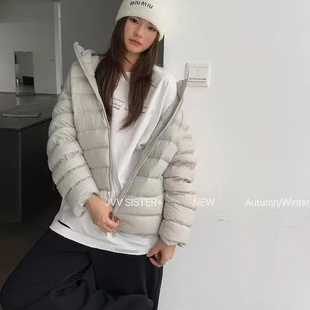 SISTER纯色连帽95白鸭绒羽绒外套宇航员款 JVV 面包服 新款 2025冬季