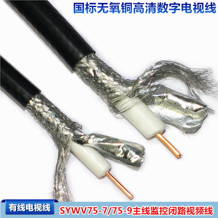 ÓÐÏßµçÊÓÏßÖ÷Ïß¼à¿Ø±Õ·ÊÓÆµÏßSYWV75-7 75-9 ¹ú±ê´¿ÍоͬÖáµçÀÂ