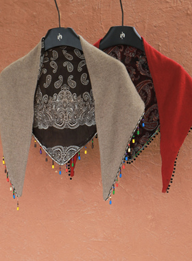 IMMUNO壹糯 进口细软羊绒三角形秋冬新款神器