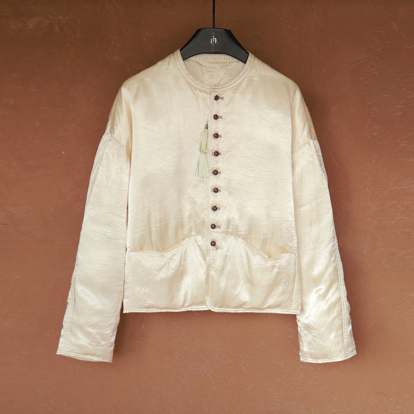 IMMUNO壹糯 冬季新款时尚圆领单排扣百搭鹅绒短款羽绒服