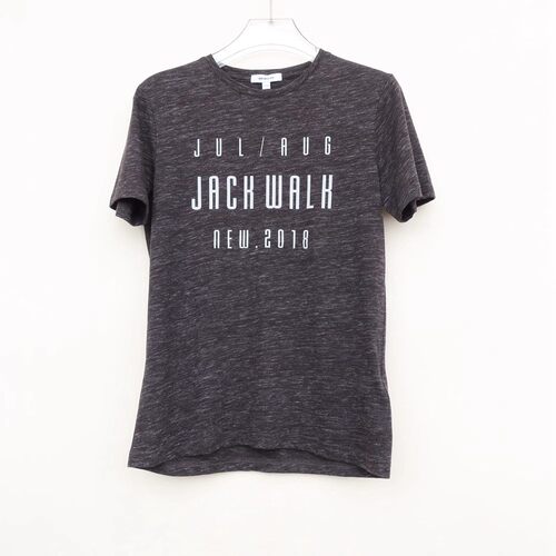 拉JW系列S/M/L专柜男装夏高级段染棉纱舒柔圆领短袖T恤2A3546深灰