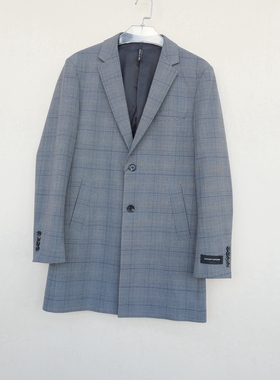 拉夏PT大牌撤柜男装秋冬高档行旅风尚休闲西装外套风衣2A2786深灰