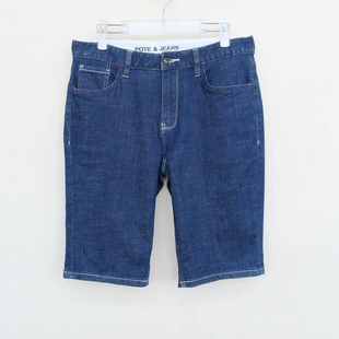 牛仔五分裤 薄棉弹力舒柔修身 2A2281深蓝 夏季 拉PT系列专柜男装