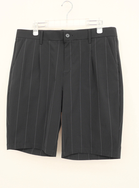 拉PT系列S/M/L/XL专柜男装夏薄柔弹力锦纶休闲西裤短裤5A3135黑色
