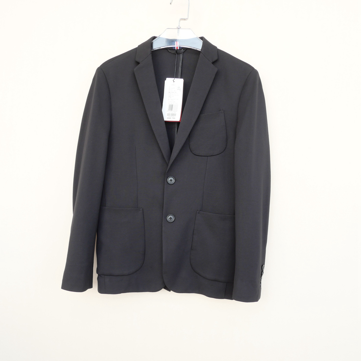 拉JW系列M170撤柜正品男春秋舒柔针织修身休闲西装外套5A3947黑色,男装,休闲西服,淘宝优惠券,粉丝福利购,淘宝优惠卷