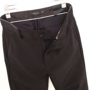 免烫弹力锦纶休闲长裤 男装 2A2638黑色 170春秋专柜断码 拉PT系列S