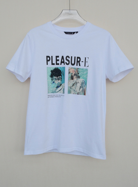 拉PT系列M/175专柜断码男装夏高端高支纯棉圆领短袖T恤5A3303白色