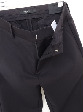 拉PT系列/XL专柜断码男秋冬锦棉亲肤抗皱防风休闲长裤2A2631黑色