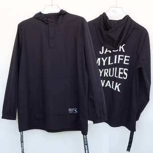 L正品 套头衬衫 男装 纯棉长袖 2A3452黑色 春夏薄款 拉JW系列M