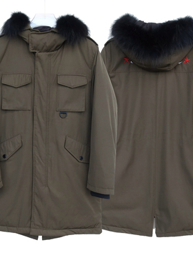 拉夏PT系列专柜撤柜大牌男装高级商务休闲厚保暖羽绒服2A2393军绿