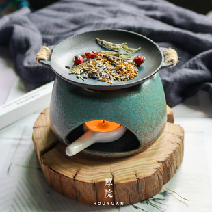 厚院【雅崧】小众香薰炉可干烧陶瓷烘烤炉家用瑜伽沉香植物提香器