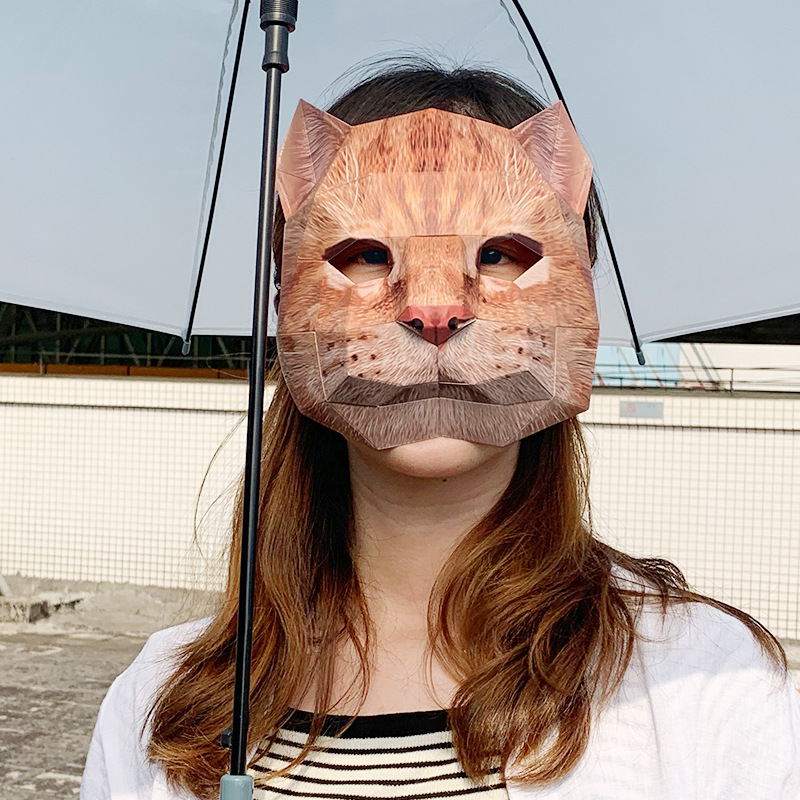 可爱猫咪面具半脸化装舞会派对