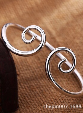 戴荃明星周款齐天大圣手镯孙悟空紧箍咒圈开口光面情侣手环首饰品