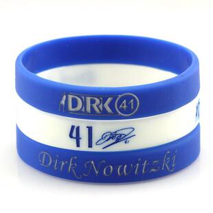 达拉斯小牛队球星41号诺维茨基签名手镯环圈篮球运动训练夜光腕带