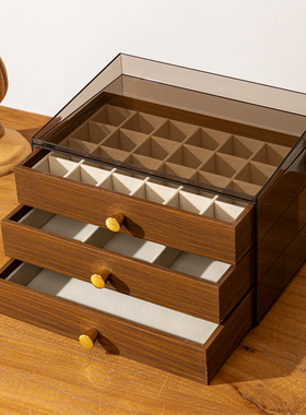 ins风轻奢高级感首饰盒大容量戒指耳环手镯收纳盒2026新款饰品盒