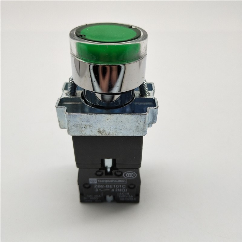 自动复位XB2-BW3361C BW33B1C BW33M1C带灯按钮开关24V220V380V