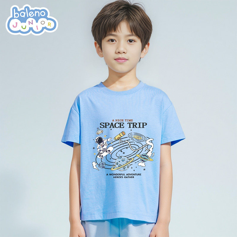 班尼路童装男童短袖t恤夏季儿童2025新款纯棉半袖女童薄款上衣夏,童装/婴儿装/亲子装,T恤,淘宝优惠券,粉丝福利购,淘宝优惠卷