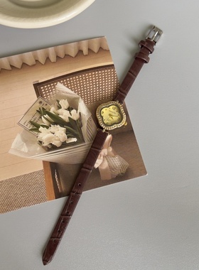 vintage中古手表女款轻奢小众复古时尚精致小巧职场通勤石英女表