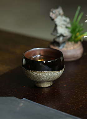 本曼大漆茶盏黄宝贤手作主人漆杯