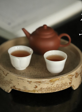 春华秋实中式茶手绘干泡台本曼