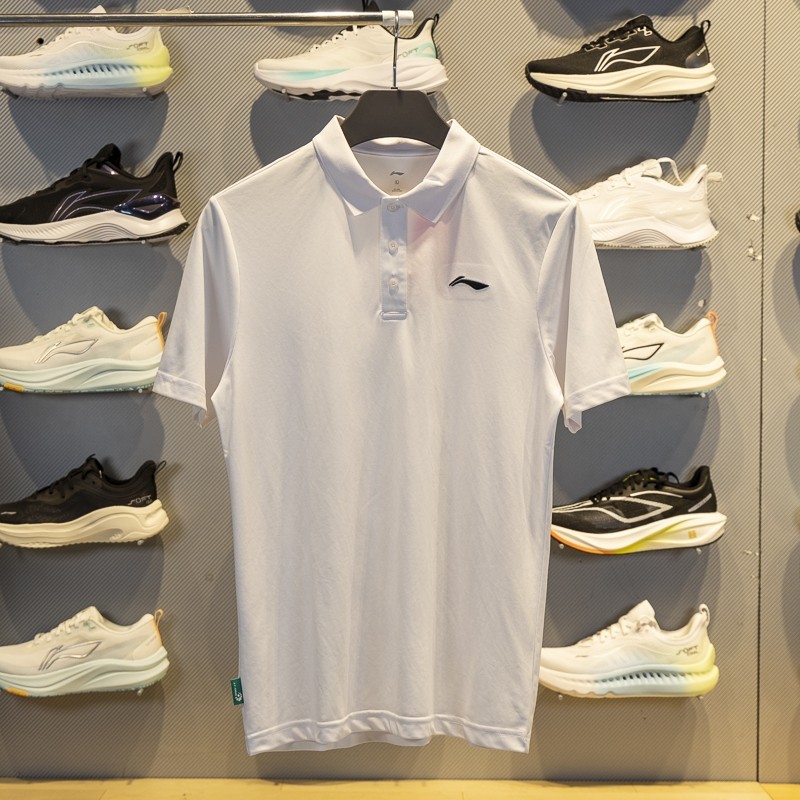 李宁短袖POLO衫男子2025新款夏季舒适透气休闲翻领T恤APLU803,运动服/休闲服装,运动POLO衫,淘宝优惠券,粉丝福利购,淘宝优惠卷