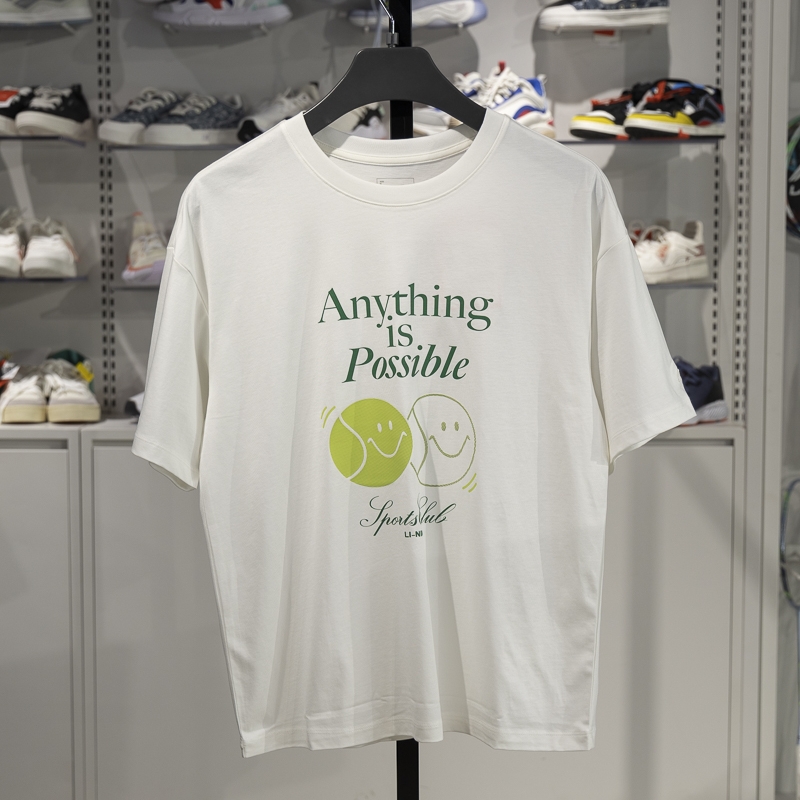 李宁短袖女子开始舒适短袖文化衫