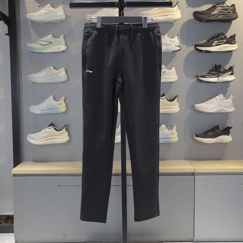 李宁直筒女子透气卫裤