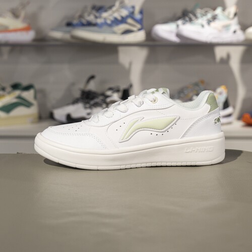 李宁元宝Pure板鞋女鞋2025新款低帮潮流小白鞋经典休闲鞋AGCV148