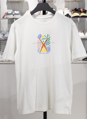 李宁短袖T恤男子2023新款中国文化系列夏季潮流圆领文化衫AHST459