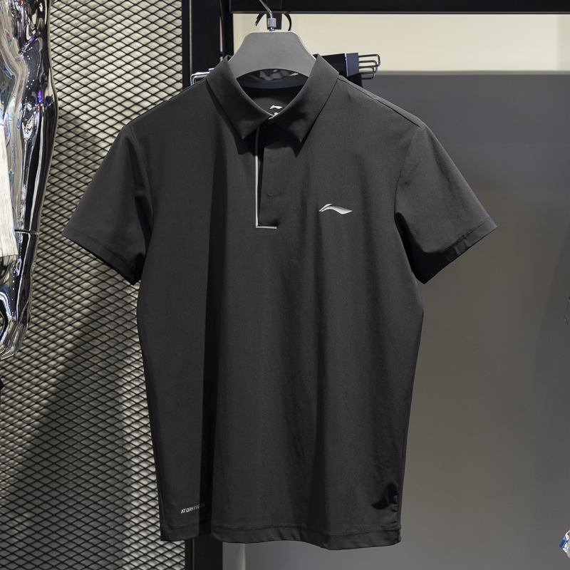 李宁短袖POLO衫速干凉爽透气