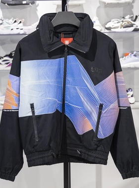 李宁夹克男子正品时装周走秀款宽松休闲开衫连帽外套AJDR199