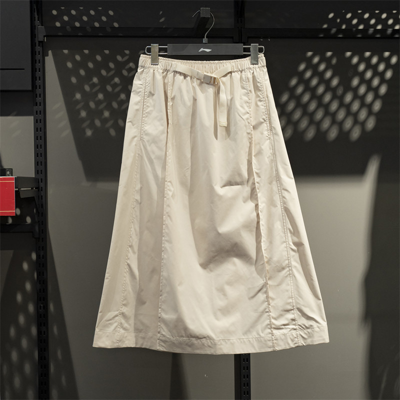 李宁女子半身裙2025夏季新品运动潮流系列宽松休闲长裙ASKV252,运动服/休闲服装,运动半身裙,淘宝优惠券,粉丝福利购,淘宝优惠卷