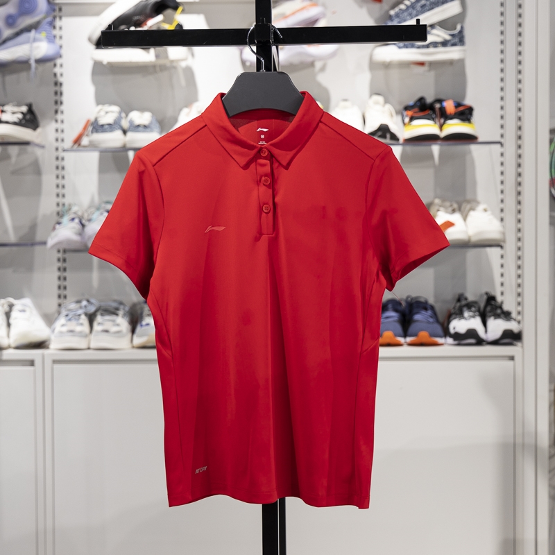 李宁短袖POLO衫速干凉爽透气