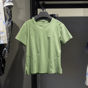 女子健身系列速干透气圆领宽松T恤ATSU450 新款 李宁短袖 2024夏季