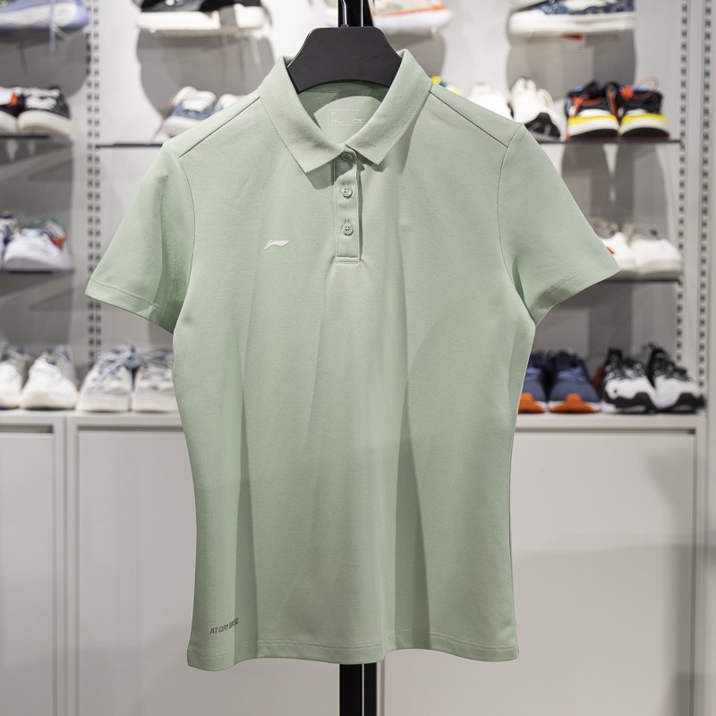 李宁短袖POLO衫女子2025新款夏季舒适透气休闲百搭翻领T恤APLV496,运动服/休闲服装,运动POLO衫,淘宝优惠券,粉丝福利购,淘宝优惠卷