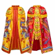 新款 神像披风刺绣佛像双龙披风佛袍佛衣肩神明菩萨财神关帝庙斗篷