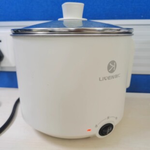 利仁小钢人电煮锅不锈钢小型电火锅多功能一体学生宿舍泡面锅家用
