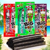 小老板仔泰国进口海苔卷香脆即食紫菜烧烤味辛辣味原味零食品27g