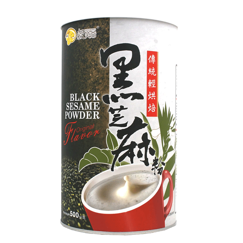 台湾原装进口谷笑爷黑芝麻粉五谷杂粮早餐代餐冲泡熟粉黑芝麻糊