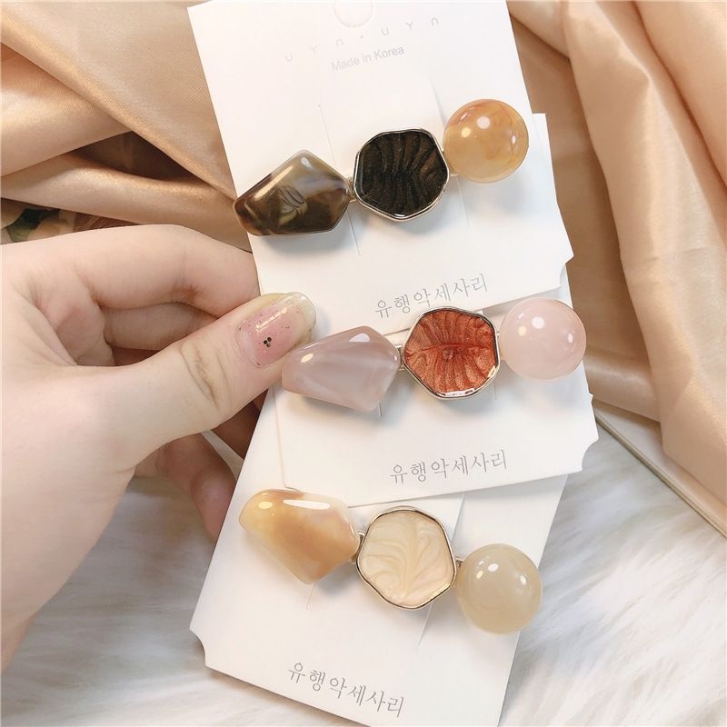 韩国简约发夹边夹气质少女网红头饰小巧清新鸭嘴夹后脑勺碎发夹