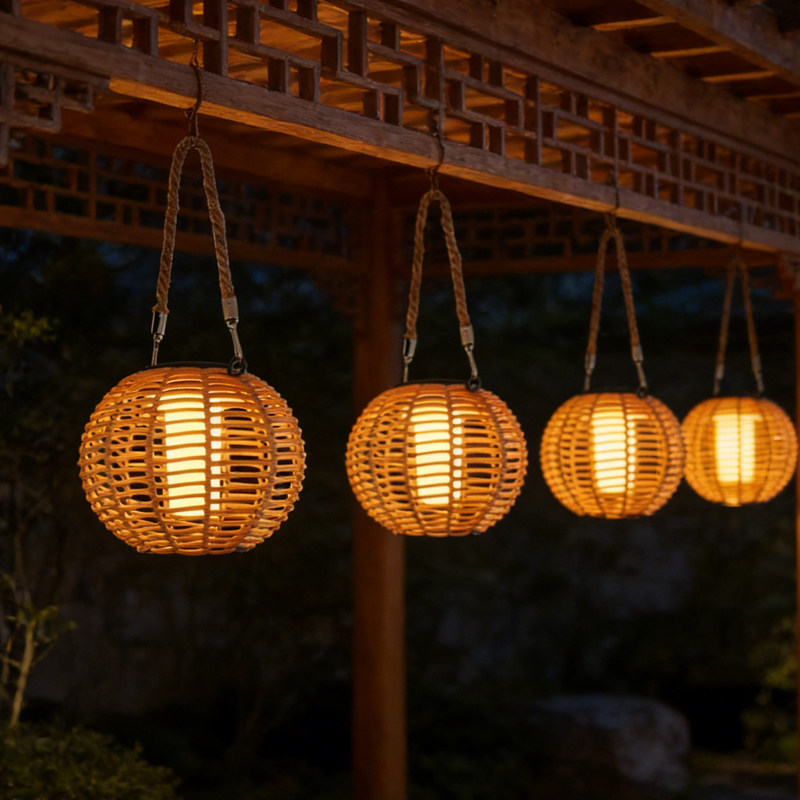 太阳能灯户外庭院挂树灯花园布置阳台装饰灯室外景观灯露营氛围灯